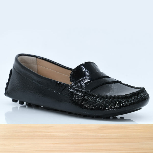 528F Clara en Cuir Noir-VRN