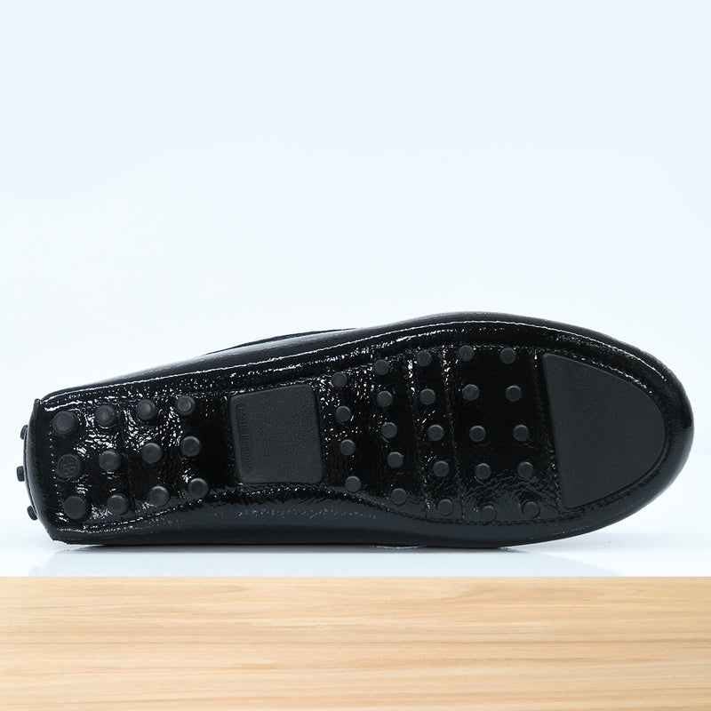 528F Clara en Cuir Noir-VRN