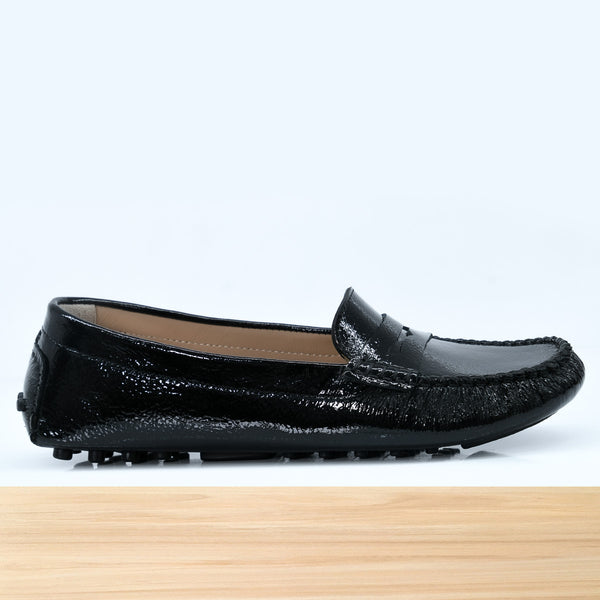 528F Clara en Cuir Noir-VRN