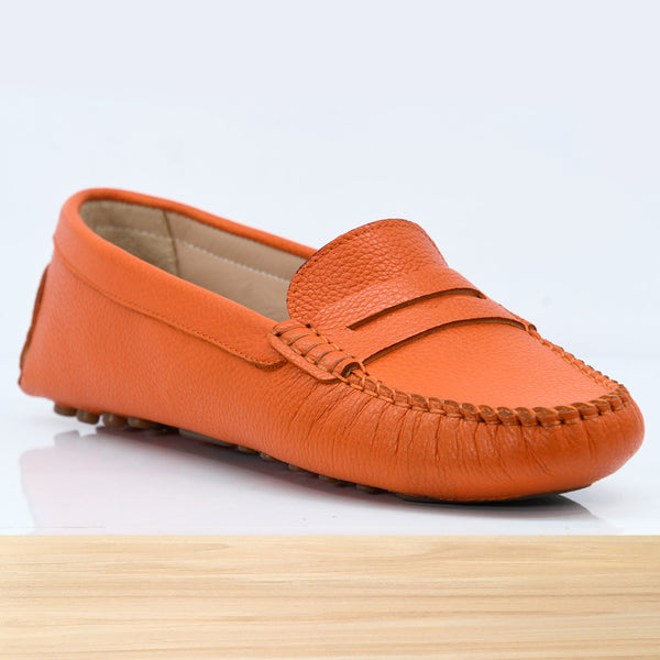 528F Clara en Cuir Orange