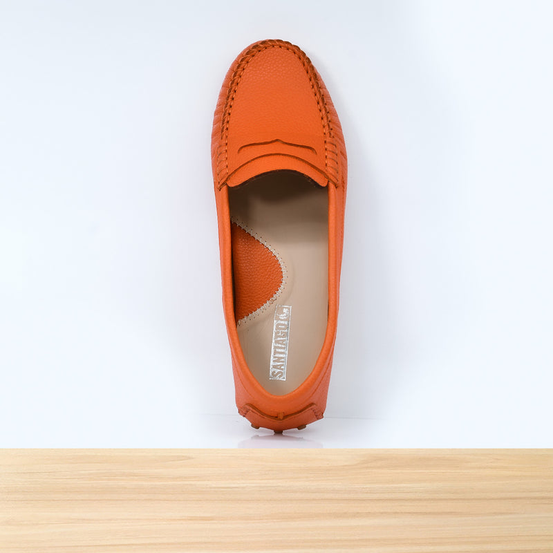 528F Clara en Cuir Orange