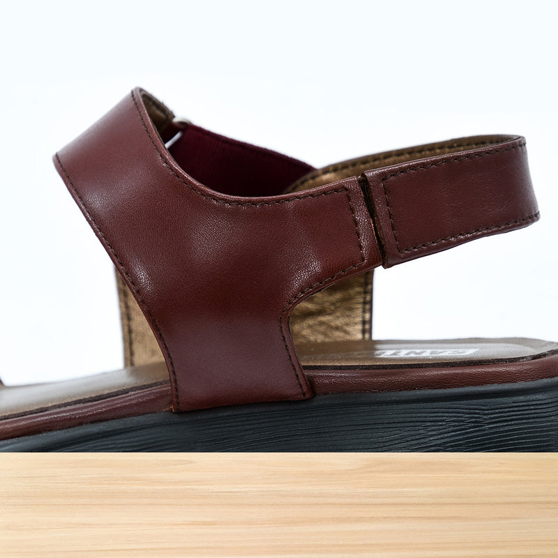 423f Coralia en Cuir Bordeaux