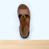 573F Donila en Cuir Camel