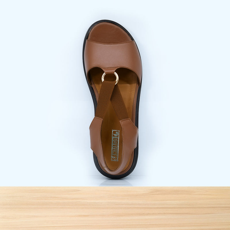 573F Donila en Cuir Camel