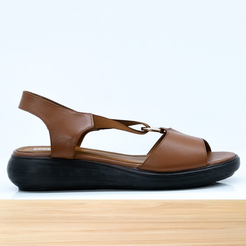 573F Donila en Cuir Camel