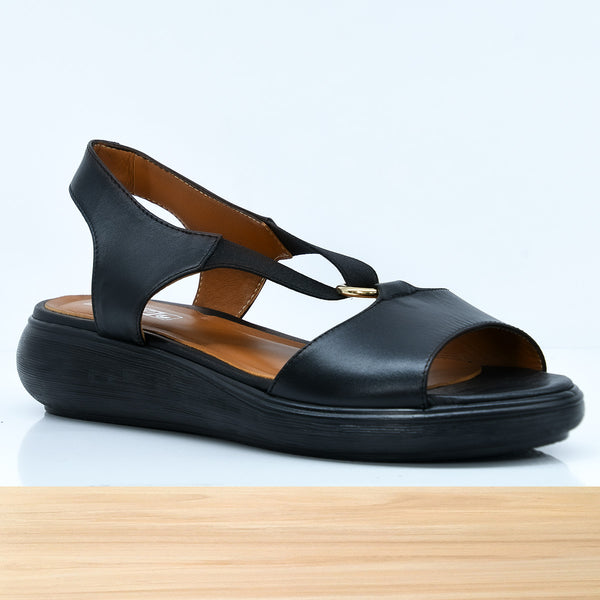 573F Donila en Cuir Noir