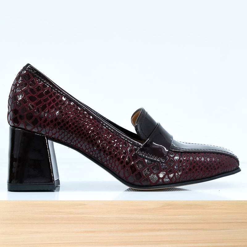 797F Elabia Cuir Bordeaux