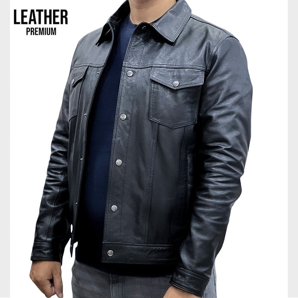 Ferano | Jacket Cuir Noir