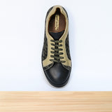 475f Layra cuir noir doré