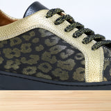 475f Layra cuir noir doré