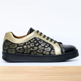 475f Layra cuir noir doré