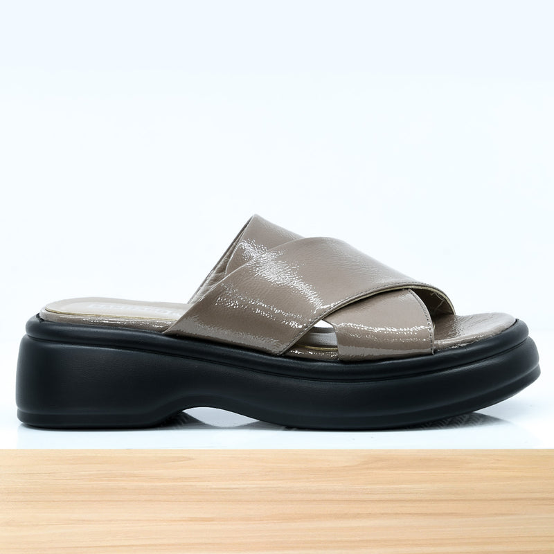 999f Luva en Cuir Taupe