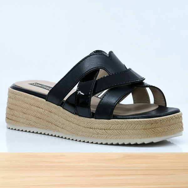 820F Mayer en Cuir Noir