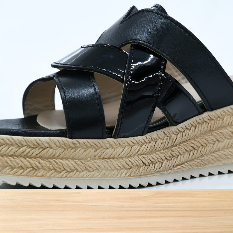 820F Mayer en Cuir Noir