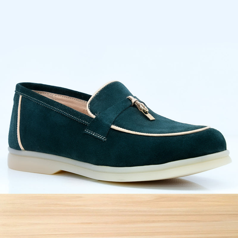 428f Milva Cuir Vert-Royal