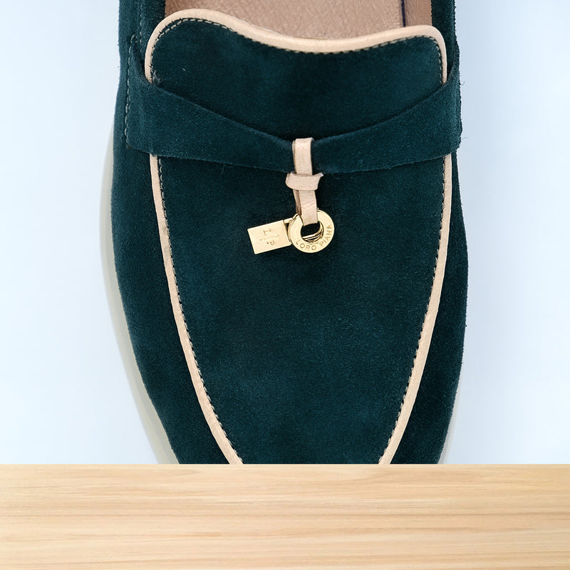428f Milva Cuir Vert-Royal