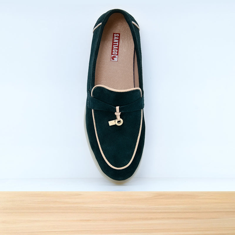 428f Milva Cuir Vert-Royal