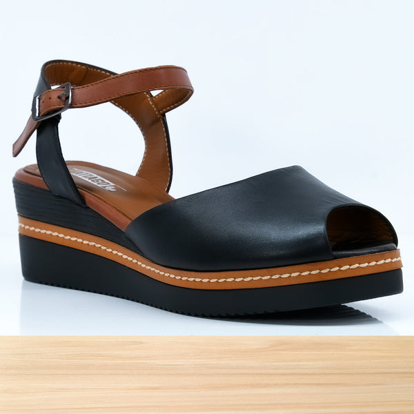 029F Miroza en Cuir Noir