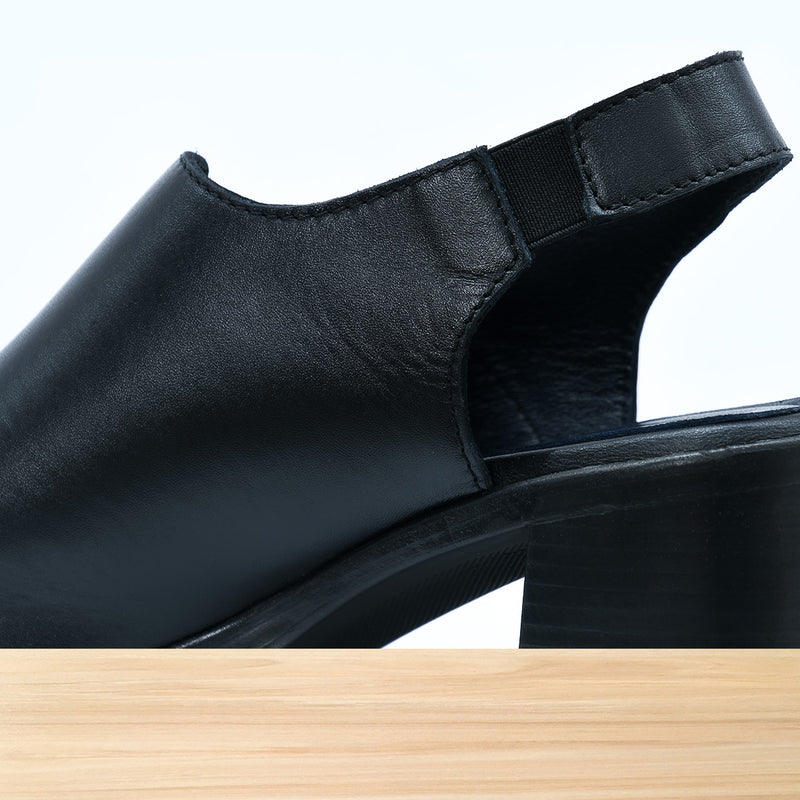 396F Mobella en Cuir Noir