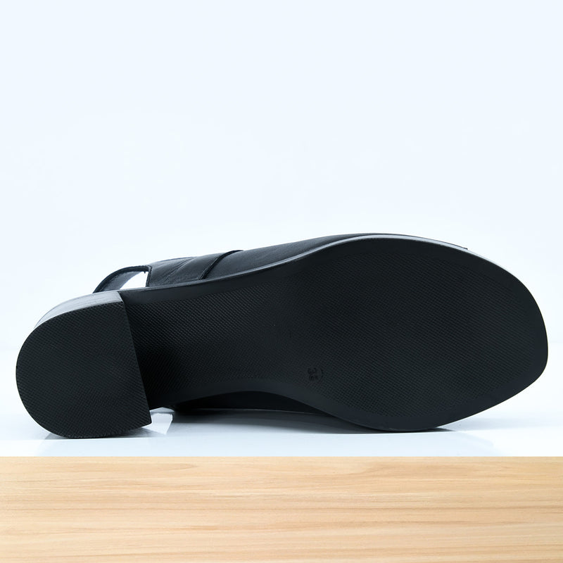 396F Mobella en Cuir Noir