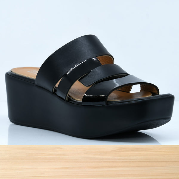 011F Onessa en Cuir Noir