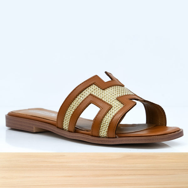 415f Orelle en Cuir Camel