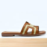 415f Orelle en Cuir Camel