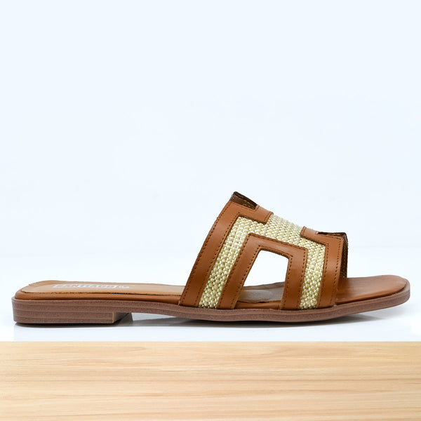 415f Orelle en Cuir Camel