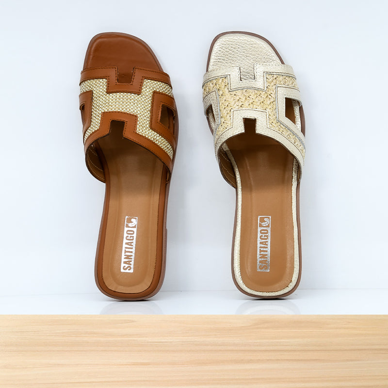 415f Orelle en Cuir Camel
