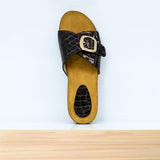 078F Qaria Cuir Bordeaux