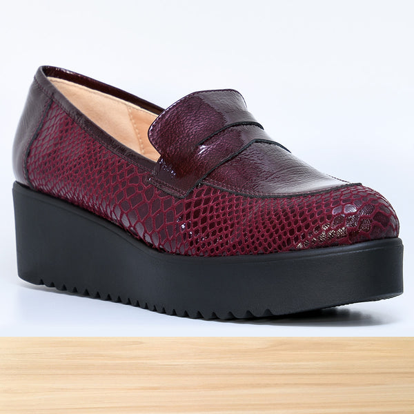 144f SYLEN cuir Bordeaux