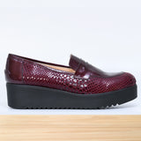 144f SYLEN cuir Bordeaux