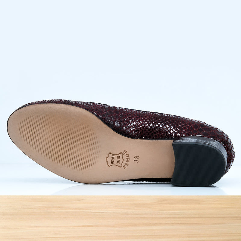 738F Senflo Cuir Bordeaux