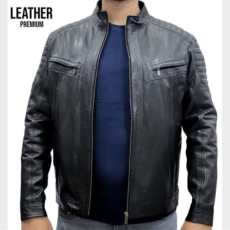 Welson | Jacket Cuir Noir