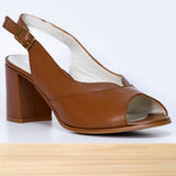 771F Yalena en Cuir Camel