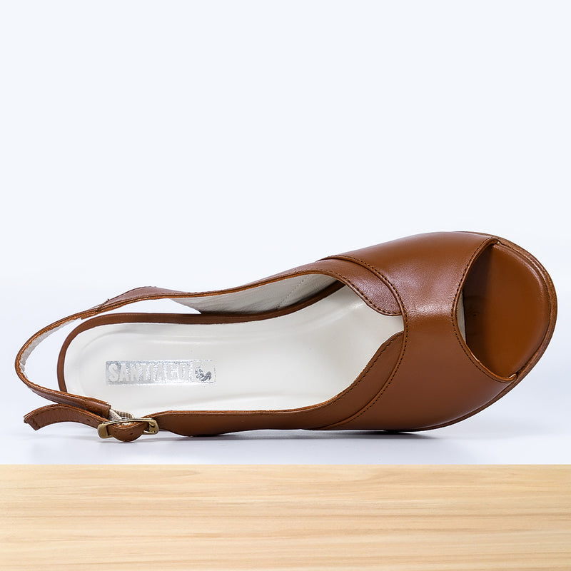 771F Yalena en Cuir Camel