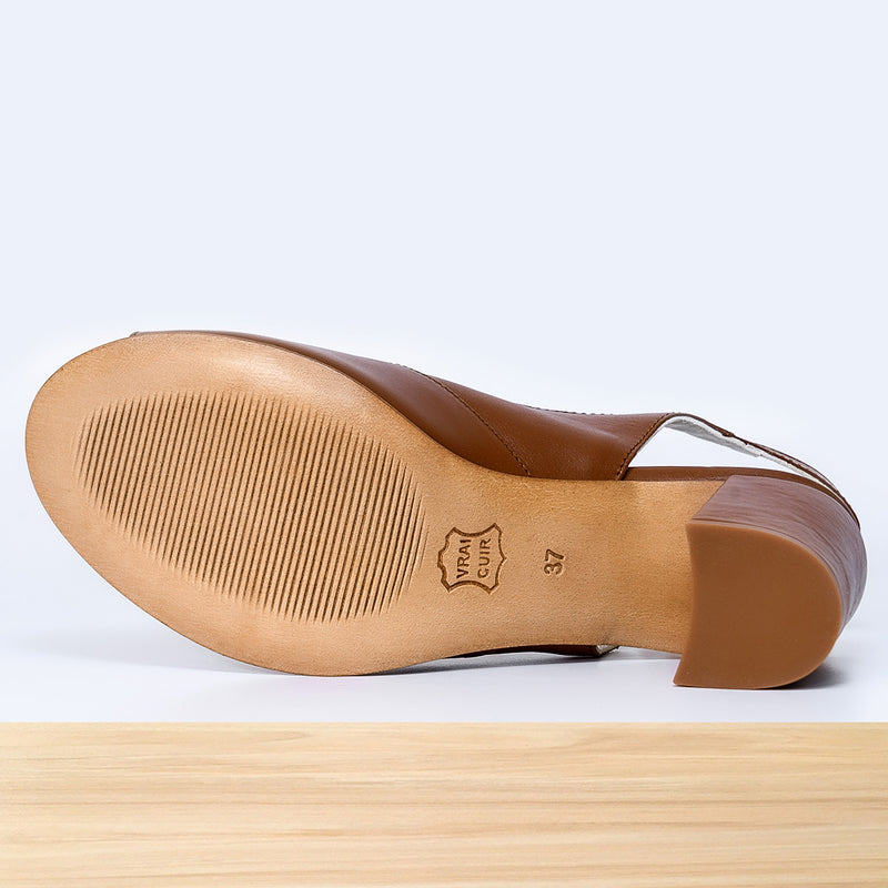 771F Yalena en Cuir Camel