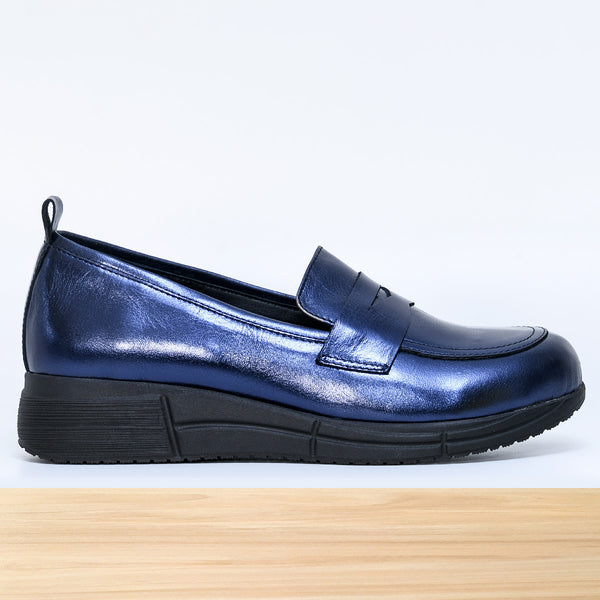 907f ZERA Cuir Bleu