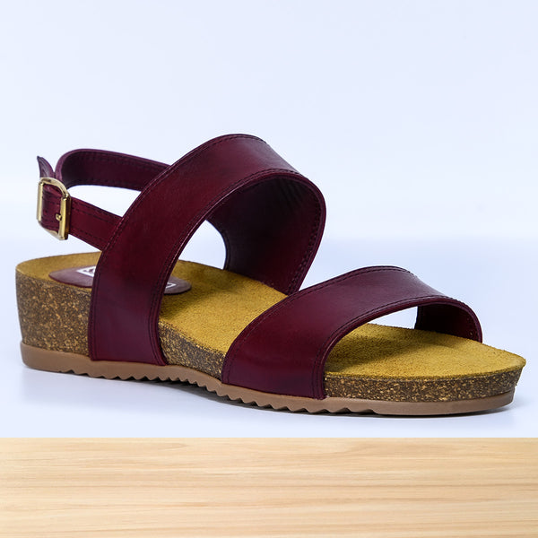 606F Zyna Cuir Grenat