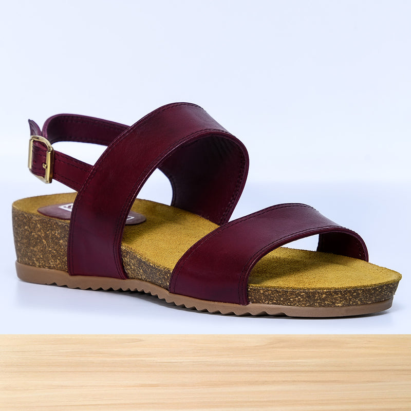 606F Zyna Cuir Grenat
