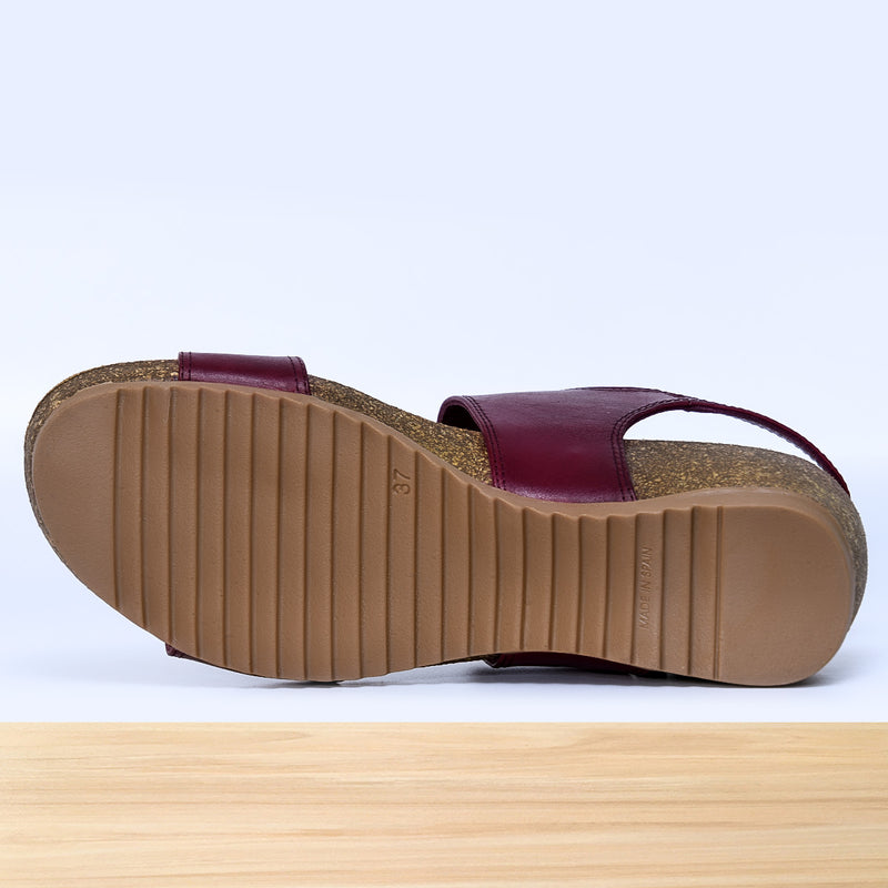 606F Zyna Cuir Grenat