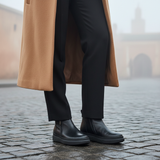 245F Bots Cuir Noir Mate - SANTIAGO®