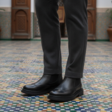 Bottines 1997 Nurex Noir - Pantalon gris riad