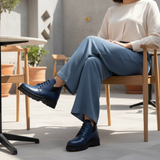 313F Zyva Cuir Bleu Marine