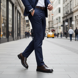 DENOX Marron - Classic Navy Suit Walking