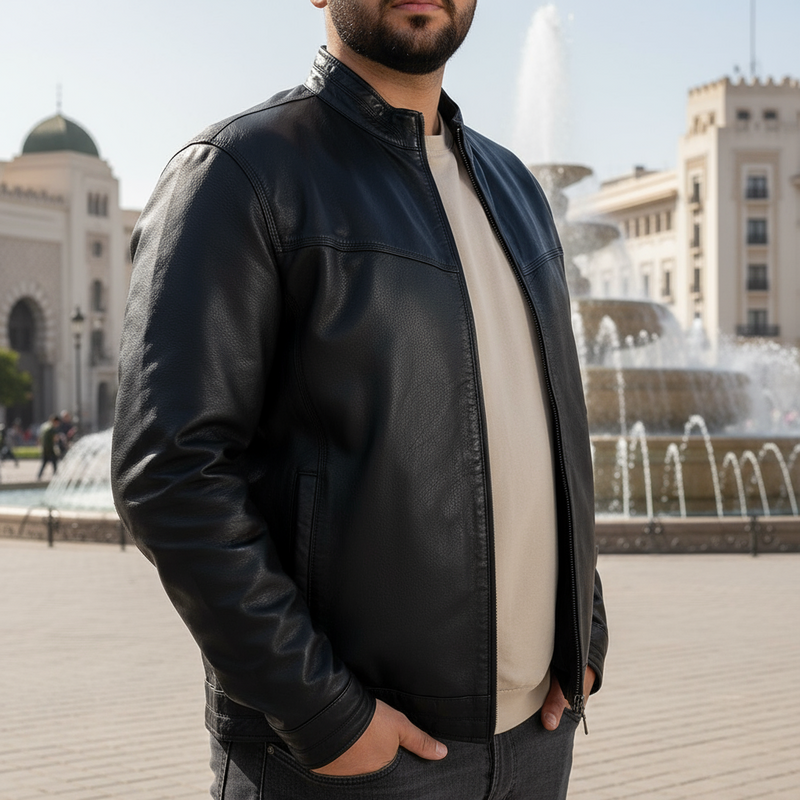 Fosil | Jacket Cuir Noir