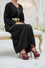 Kaftan Noir V3 — Avela Bordeaux