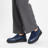 Mero bleu marine pantalon gris