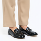 Mezia noir argenté djellaba beige