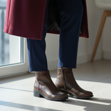 Mocassins marron lumière douce